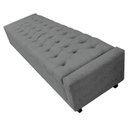 Ver imagem 5 de Calçadeira Baú Queen Everest P02 160cm para Cama Box Corano - Doce Sonho Móveis Cinza