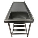 Ver imagem 3 de Pia Aço Inox Industrial 180x70x90 Cm Cuba Grande Cubão Direita Nortinox