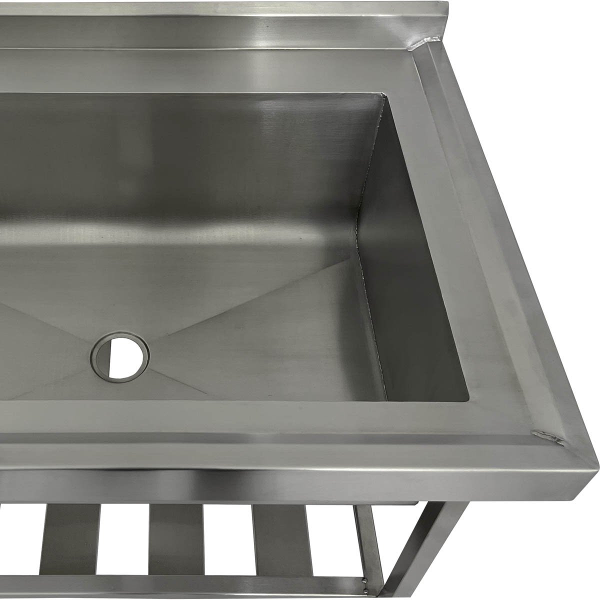 Pia Aço Inox Industrial 180x70x90 Cm Cuba Grande Cubão Direita Nortinox - 5