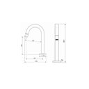 Ver imagem 2 de Torneira Tube Quadratta Cromado Lavatorio Bica Baixa Mesa 1/4 - Ouse Matais Ouse Metais