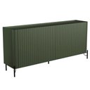 Ver imagem 1 de Aparador Buffet Sala de Jantar 4 Portas Brise Pés Industrial Preto Naim I03 Musgo - Lyam Decor