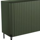 Ver imagem 5 de Aparador Buffet Sala de Jantar 4 Portas Brise Pés Industrial Preto Naim I03 Musgo - Lyam Decor