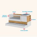 Ver imagem 6 de Berço Cômoda Multifuncional Sol e Mar - Divicar