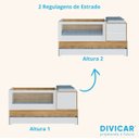 Ver mais imagens de Berço Cômoda Multifuncional Sol e Mar - Divicar