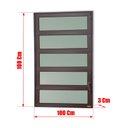 Ver imagem 4 de Basculante Alumínio 100 x 100 Elite V.Boreal Marrom Corten Brimak