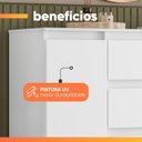 Ver imagem 7 de Cômoda Sapateira 4 Gavetas 2 Portas Boston Flex