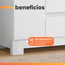 Ver mais imagens de Cômoda Sapateira 4 Gavetas 2 Portas Boston Flex