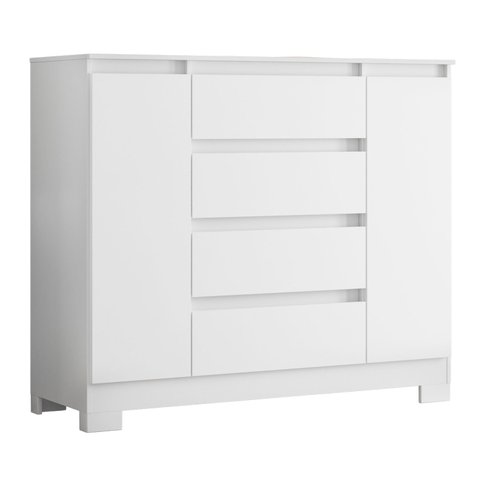 Cômoda Sapateira 4 Gavetas 2 Portas Boston Flex