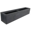 Ver imagem 1 de Vaso Floreira Cubo (100x20) Antique Preto Vasart