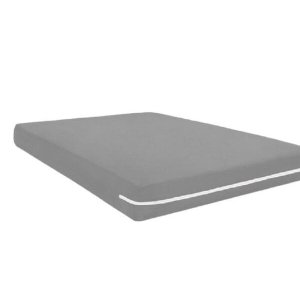 Kit 2 Capas Protetora Colchão Solteiro Poliester Cinza