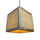 Ver imagem 1 de Luminária Teto Pendente Lustre Madeira Rústica Sisal Retrô