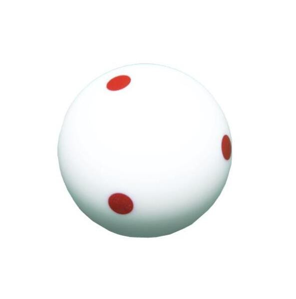 Bola De Treino Para Sinuca - Modelo 6 Pontos Vermelhos 54 Mm - 1