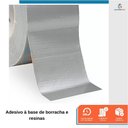 Ver imagem 4 de Kit 5 Fita Adesiva Silver Tape Cinza 48mm x 10 Metros - Starfer