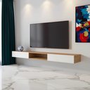 Ver imagem 1 de Aparador Suspenso Tipo Nicho 2 Portas 1,80 Mts - Nature/off White