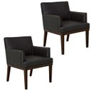 Ver imagem 1 de Kit 2 Poltronas Decorativa Para Sala Vitória Courino Preto
