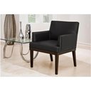 Ver imagem 3 de Kit 2 Poltronas Decorativa Para Sala Vitória Courino Preto