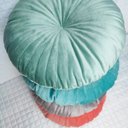 Ver imagem 5 de 2 Almofadas Redondas Rendy em Veludo Várias Cores Cor:verde Menta e Rose
