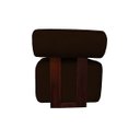 Ver imagem 2 de Poltrona Decorativa Livi Design Slim Orgânica Arredondada Boucle Marrom