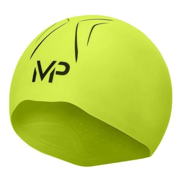 Touca Silicone Michael Phelps X-O / Amarelo-Preto / M - 1