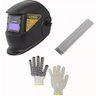 Kit Soldador Mascara Automática 3kg Eletrodo 2 Par Luva - 1