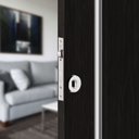 Ver imagem 1 de Fechadura Rolete Externa 821r55cr 55mm Roseta Redonda Cromado Zamac 3f