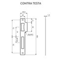 Ver imagem 3 de Fechadura Rolete Externa 821r55cr 55mm Roseta Redonda Cromado Zamac 3f