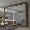 Guarda Roupa Verona Plus 2 Portas Espelho 100% Mdf - Mademarcs - 1