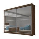 Ver imagem 2 de Guarda Roupa Casal 2 Portas de Correr 4 Gavetas Verona Plus - Mademarcs