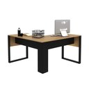 Ver mais imagens de Mesa de Canto para Escritório 136cm Me4181 Amêndoa/preto Tecnomobili
