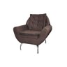 Poltrona Decorativa Glória - Marrom Escuro Light - 2