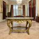 Ver imagem 2 de Mesa de Centro Decorativo com Tampo em Mármore 58x65x105cm