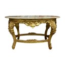 Ver imagem 1 de Mesa de Centro Decorativo com Tampo em Mármore 58x65x105cm