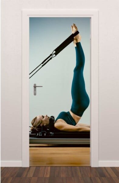 Adesivo Decorativo Autocolante Porta Pilates - 2.10mx90cm | MadeiraMadeira