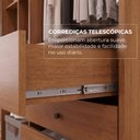 Ver imagem 3 de Guarda-Roupa Casal com Espelho 6 Portas e 6 Gavetas Multimóveis Crnvh-GRP140 Cinamomo