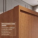 Ver imagem 7 de Guarda-Roupa Casal com Espelho 6 Portas e 6 Gavetas Multimóveis Crnvh-GRP140 Cinamomo
