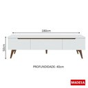 Ver imagem 5 de Rack para TV até 75" Reims 2 Portas 1 Gaveta Madesa