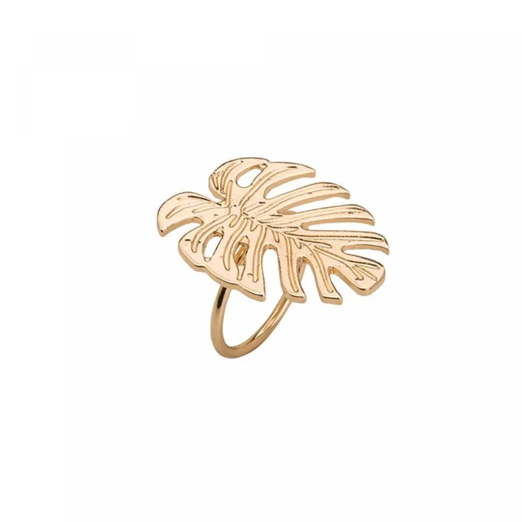 Conjunto 4 Anéis para Guardanapo Dourado 5,5cm X 6cm X 4,5cm - 3