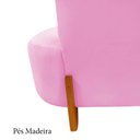 Ver imagem 7 de Namoradeira Sofá Feijão Luna 100cm Orgânica Suede Rosa Bebê