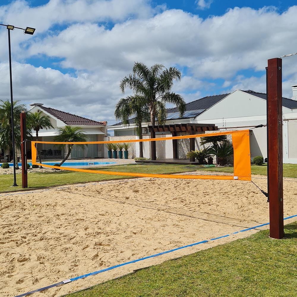 Rede Beach Tennis com banda lateral Zaka Laranja 8,60m x 0,80m - 2