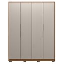 Ver imagem 6 de Guarda Roupa Casal 180cm 4 Portas Atren D02 Nogueira/nude - Mpozenato