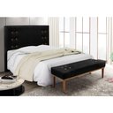 Ver imagem 5 de Cabeceira Cama Box Queen 160cm e Recamier Gênova Suede S04 Cor Preto