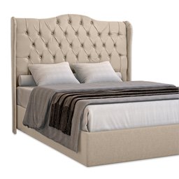 Cabeceira Estofada 1.40 para Cama Box Casal Capitonê Dubai Suede Cappuccino - Lh Móveis - 3