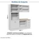 Ver imagem 4 de Cozinha Modulada 4 Peças com Tampo com Cristaleira Marselha CabeCasa MadeiraOriginals