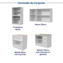 Ver imagem 6 de Cozinha Modulada 4 Peças com Tampo com Cristaleira Marselha CabeCasa MadeiraOriginals