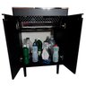 Tanque De Inox Grande 46l + Gabinete Preto Entregue Montado - 5