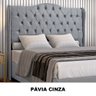 Cabeceira Estofada 1.40 para Cama Box Casal Capitonê Dubai Suede Cinza - Lh Móveis - 5