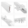 Trilho Flexível em PVC para Cortina - Kit Completo com 4,5m - Estoque no Brasil - Teto e Parede - 4