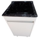Ver imagem 4 de Tanque Para Lavar Roupa De Fibra 25L Com Gabinete em MDF Cor do Tanque:Preto