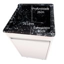 Ver imagem 3 de Tanque Para Lavar Roupa De Fibra 25L Com Gabinete em MDF Cor do Tanque:Preto