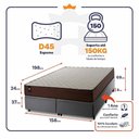 Ver imagem 2 de Cama Box Baú Atlanta Espuma D45 158x198 Cinza King House